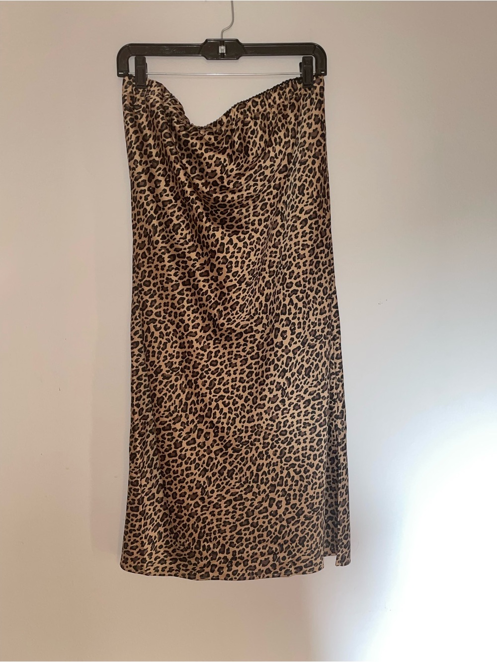 Isabel Maternity by Ingrid & Isabel Leopard Print Slip Skirt in Tan and Black